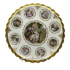 Steinberger Austria Love Story Courting Couple Plate 12.6" Vintage